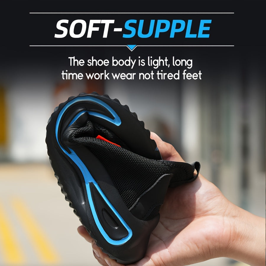 Lichtgewicht Werkschoenen voor Heren met Stalen Neus en Ademend Mesh – Antislip Veiligheidsschoenen | Sulvida