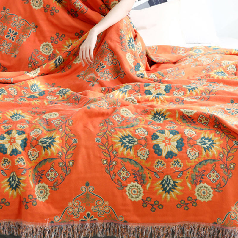 Quilt réversible à motif floral, couette légère et respirante, double face et multifonction, de 150x200 à 230x250 cm, pour toutes les saisons | Sulvida
