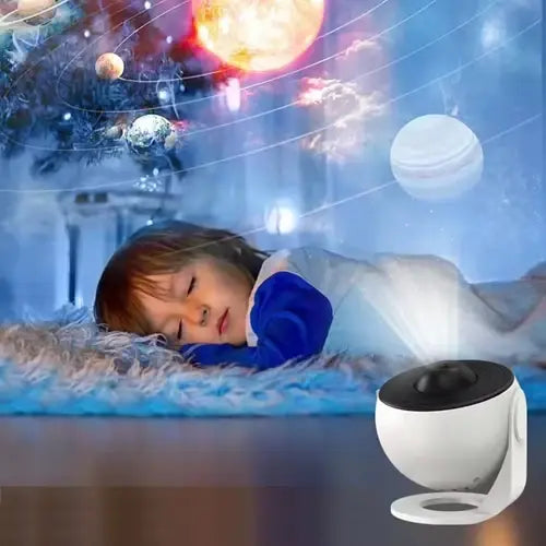 Projecteur d’étoiles Galaxy avec 13 disques interchangeables – boule de projection interchangeable pour créer une ambiance lumineuse dans la chambre, univers, planétarium et ciel étoilé | Sulvida