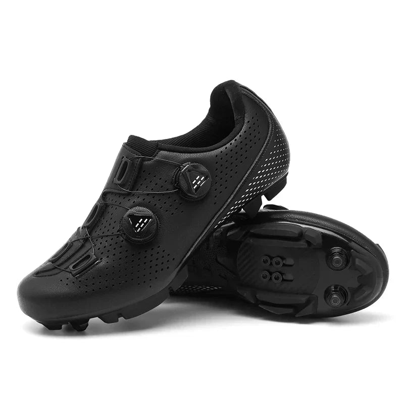 Chaussures de cyclisme unisexes à fermeture rotative – Chaussures légères de VTT et de course pour une puissance de pédalage et un confort optimaux | Sulvida
