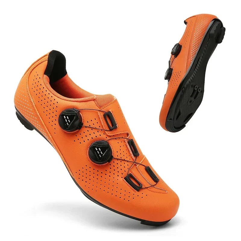 Chaussures de cyclisme unisexes à fermeture rotative – Chaussures légères de VTT et de course pour une puissance de pédalage et un confort optimaux | Sulvida