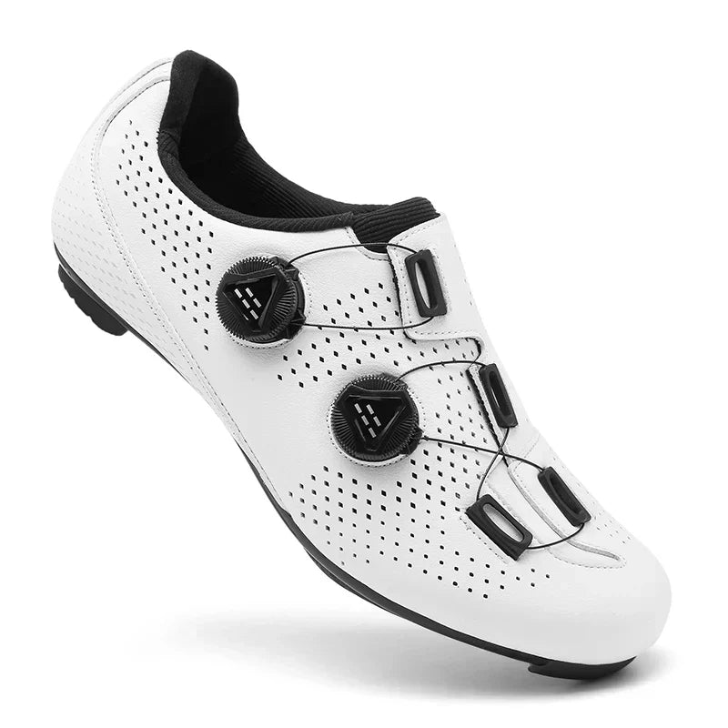 Chaussures de cyclisme unisexes à fermeture rotative – Chaussures légères de VTT et de course pour une puissance de pédalage et un confort optimaux | Sulvida