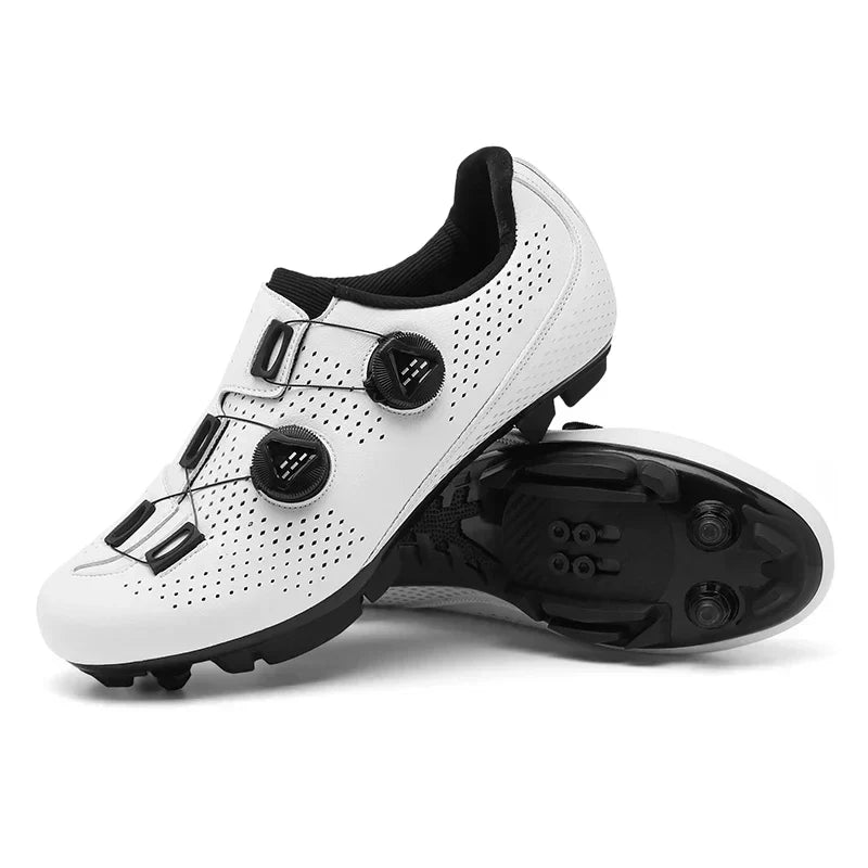 Chaussures de cyclisme unisexes à fermeture rotative – Chaussures légères de VTT et de course pour une puissance de pédalage et un confort optimaux | Sulvida