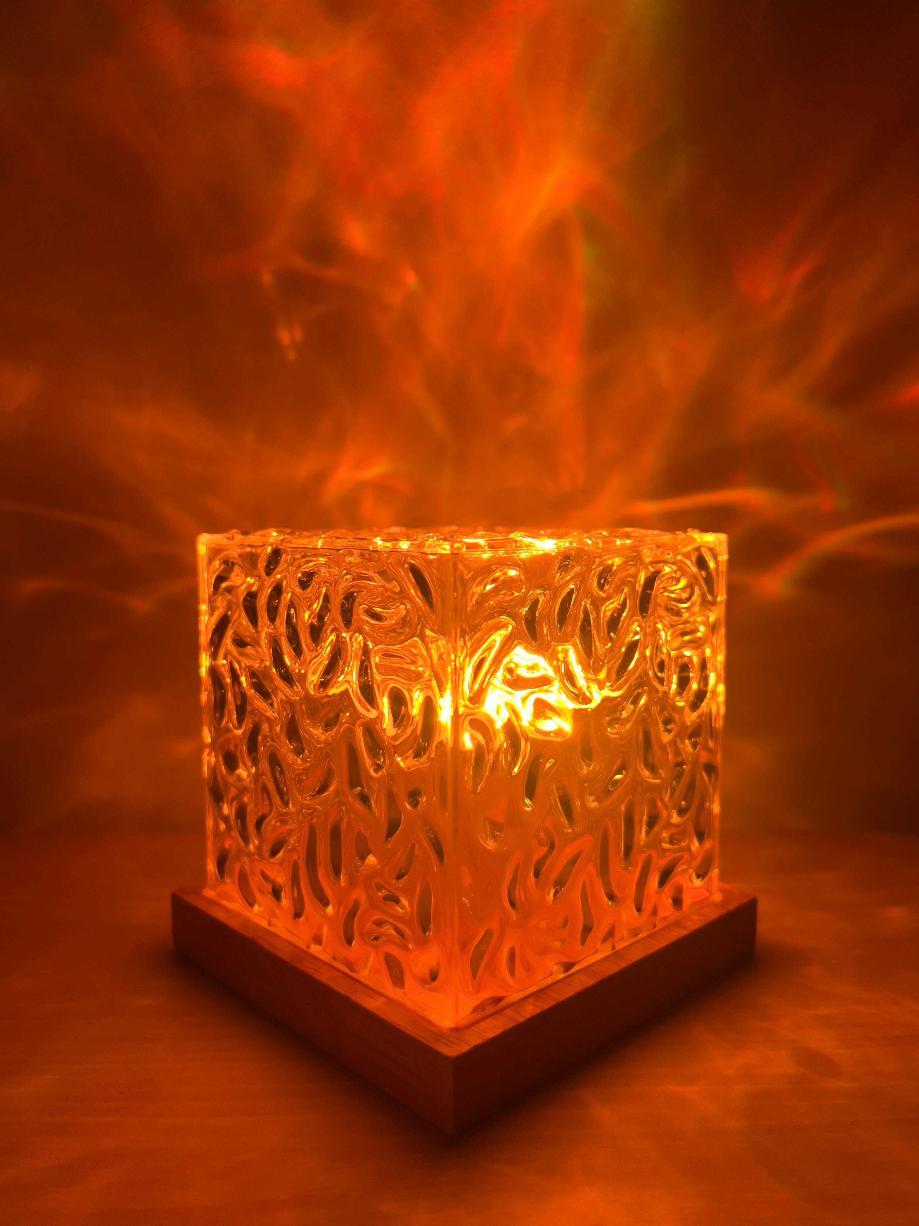Veilleuse LED projecteur de vagues océaniques avec télécommande – Éclairage d’ambiance apaisant avec effet de vagues et changement de couleur pour chambre et chambre d’enfant | Sulvida