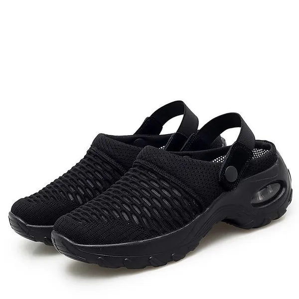 Sandalen met Mesh Bovenkant en Dikke Zool voor Dames – Comfortabel Schoeisel met Luchtkussen | Sulvida
