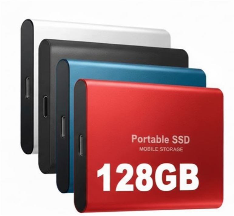 Disque Dur SSD Externe USB-C 128 Go Haute Vitesse 1050MB/s – Disque à État Solide Portable Compatible Windows macOS Linux Compact et Robuste | Sulvida