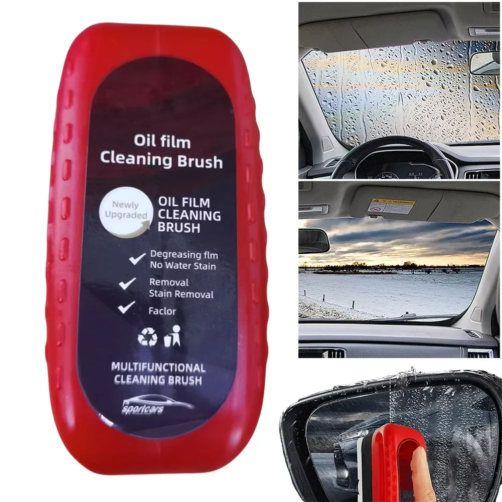 Dégraissant pour film huileux sur vitres de voiture pour une visibilité cristalline | Brosse de nettoyage pour pare-brise et rétroviseurs | Revêtement hydrophobe | Sulvida
