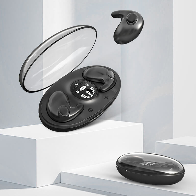 Draadloze Bluetooth Slaapkoptelefoon IPX5 Waterdicht Nachtrust Oordopjes met Oplaadcase Comfortabel In-Ear Ontwerp voor Slapen Sporten Reizen 24 Uur Speeltijd Compact Handsfree Bellen | Sulvida