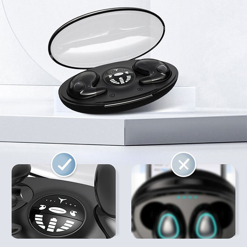 Écouteurs de sommeil sans fil IPX5 résistants à l’eau, légers, Bluetooth, pour dormir sur le côté, écouter de la musique et des podcasts | Sulvida