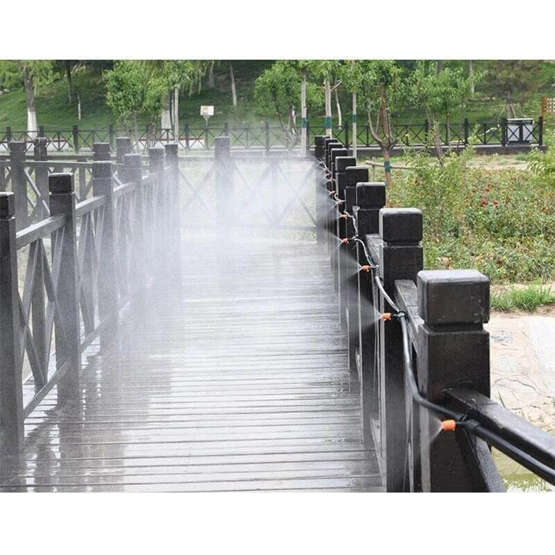 Système d’irrigation automatique de 5 m/10 m/15 m/20 m avec buses réglables pour jardin, balcon, potager et serre – système d’arrosage goutte à goutte économe en eau, en plastique PP + POM noir | Sulvida
