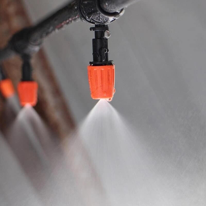 Système d’irrigation automatique de 5 m/10 m/15 m/20 m avec buses réglables pour jardin, balcon, potager et serre – système d’arrosage goutte à goutte économe en eau, en plastique PP + POM noir | Sulvida