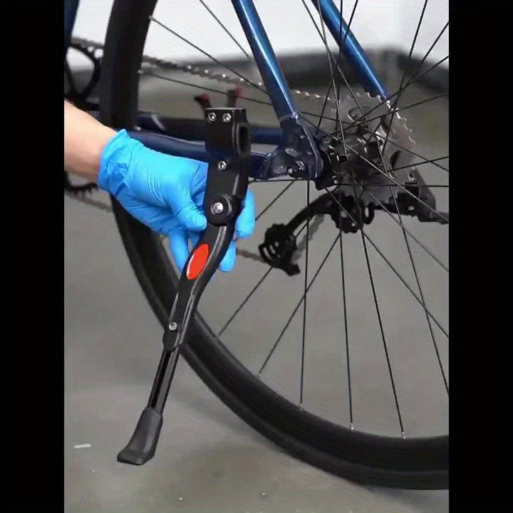Béquille de vélo réglable en aluminium, béquille latérale pour un soutien stable de 32,7-37,8 cm, universelle pour tous les types de vélos | Sulvida