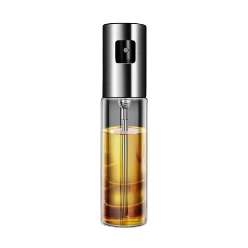 Olie Sprayer Fles Edelstaal 100ml en 200ml voor Gezonde Kookcontrole | Keukenolie Verstuiver met Anti-lek Sproeikop Ideaal voor Salades Bakken Grillen en Bakplaten | Sulvida