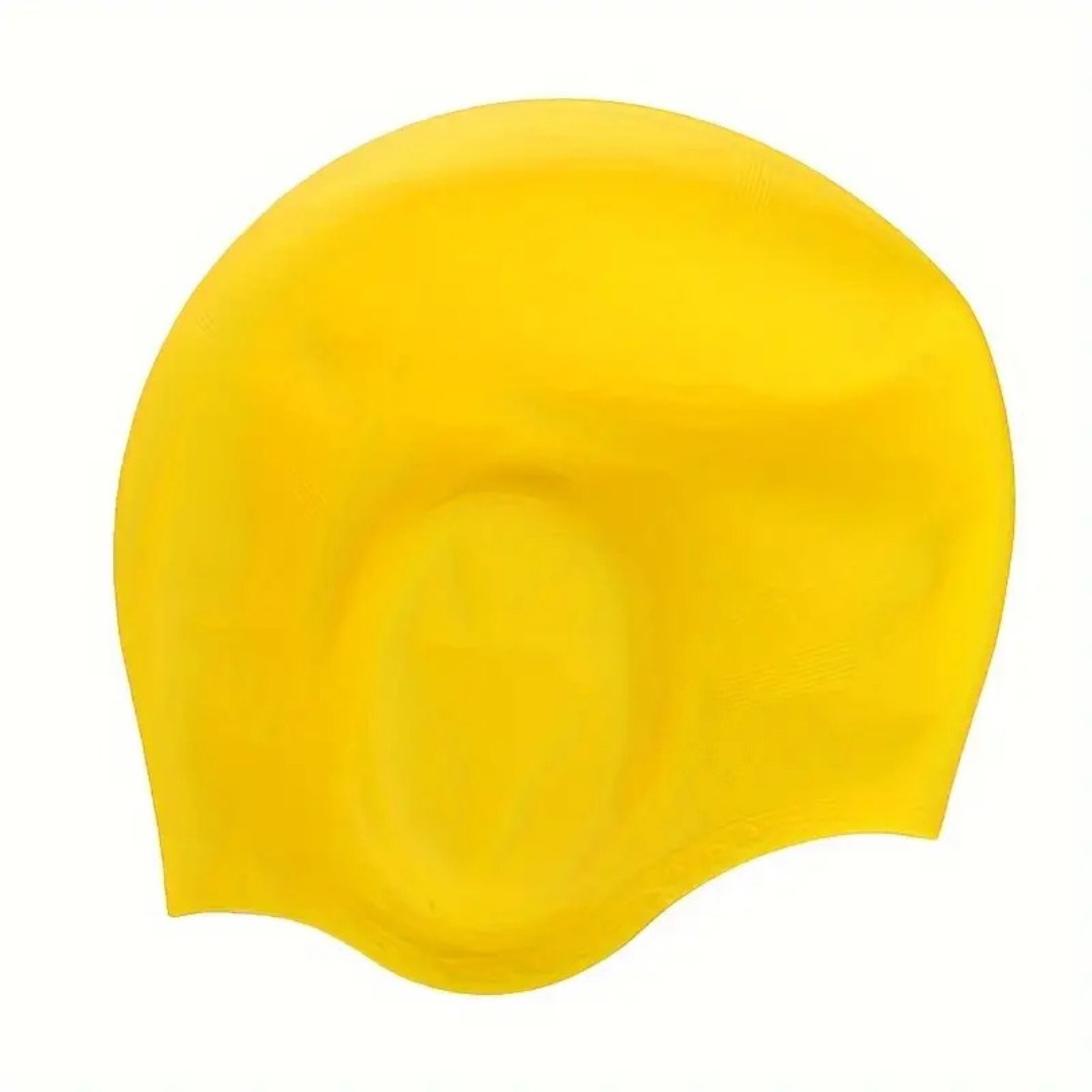 Bonnet de bain en silicone avec protection des oreilles – Étanche et confortable pour adultes | Sulvida