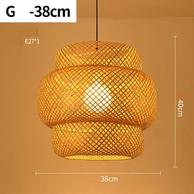 Suspension en rotin tressé à la main – Éclairage naturel pour une ambiance chaleureuse | Sulvida