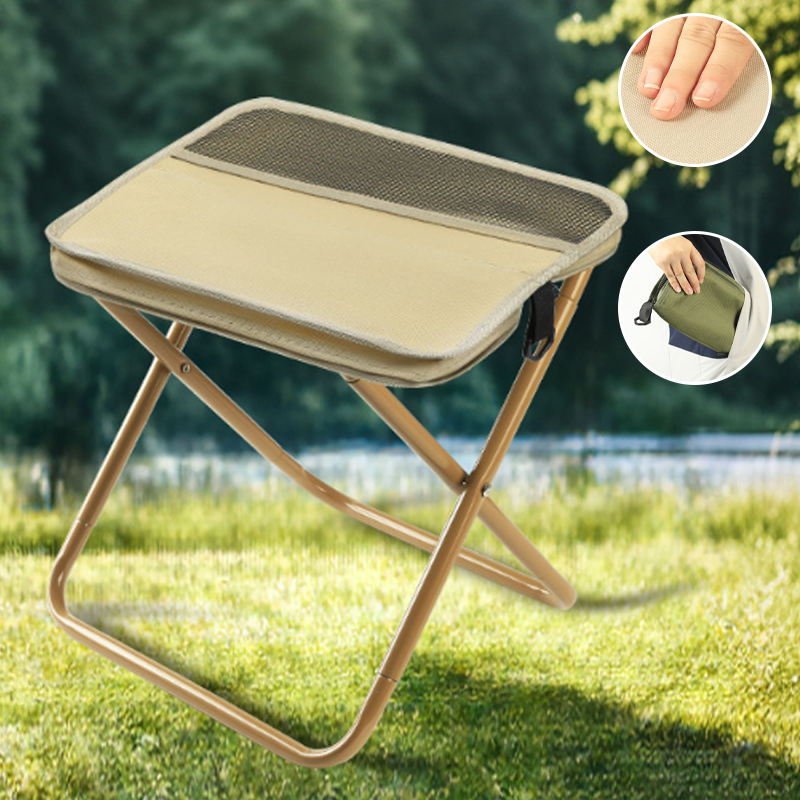 Tabouret de Camp Pliable avec Sac à Dos – Tabouret de Voyage Compact pour Randonnée, Pêche, Camping – Chaise Pliable Portable – Chaise Légère d’Extérieur pour Jardin | Sulvida