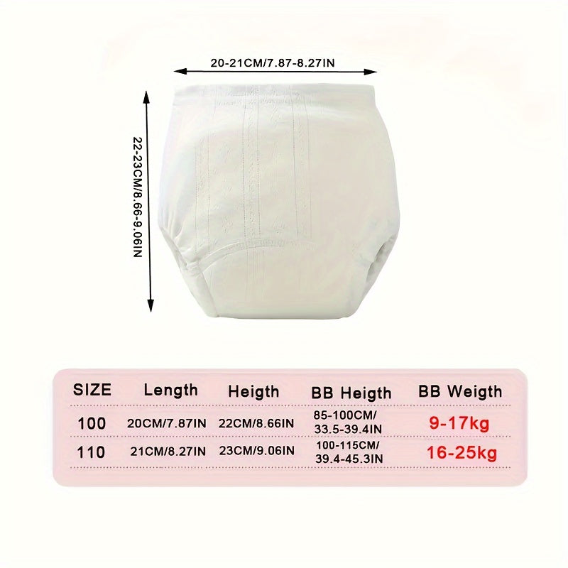 Culottes réutilisables pour l’apprentissage de la propreté – sous-vêtements respirants en coton pour tout-petits et enfants d’âge préscolaire, avec couche anti-fuite pour un usage quotidien | Sulvida