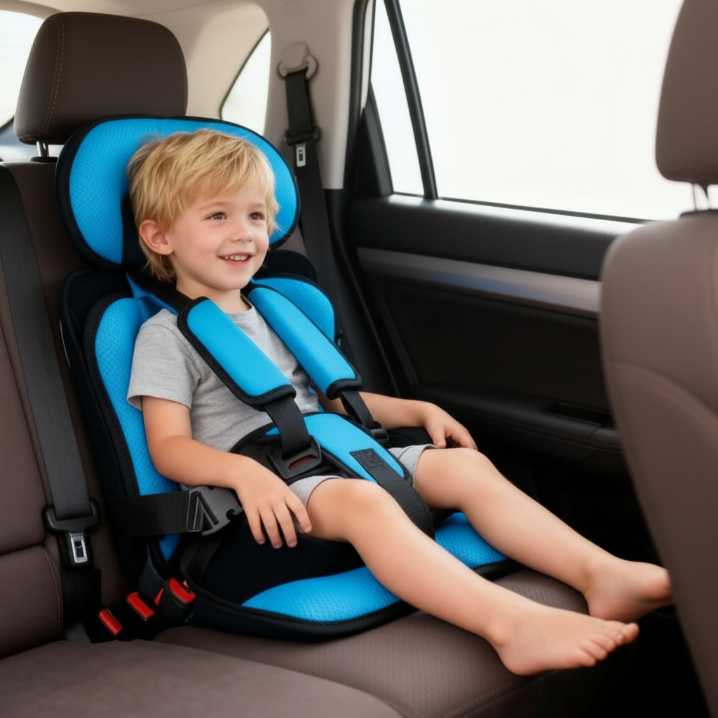 Rehausseurs de voyage pliables pour enfants – Siège auto portable avec harnais 5 points | Sulvida
