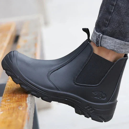 Bottes de travail orthopédiques avec soutien ergonomique – Bottes de sécurité avec embout en acier et semelle antidérapante pour un travail confortable en environnements exigeants | Sulvida