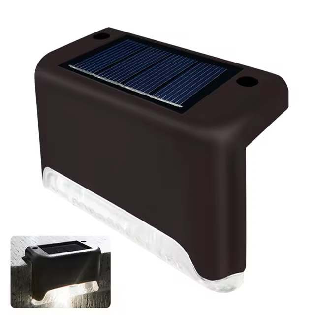 Lot de 5 lampes solaires LED pour allée, lumière blanc chaud, étanches, éclairage extérieur sans fil pour jardin, terrasse, entrée et chemin | Sulvida
