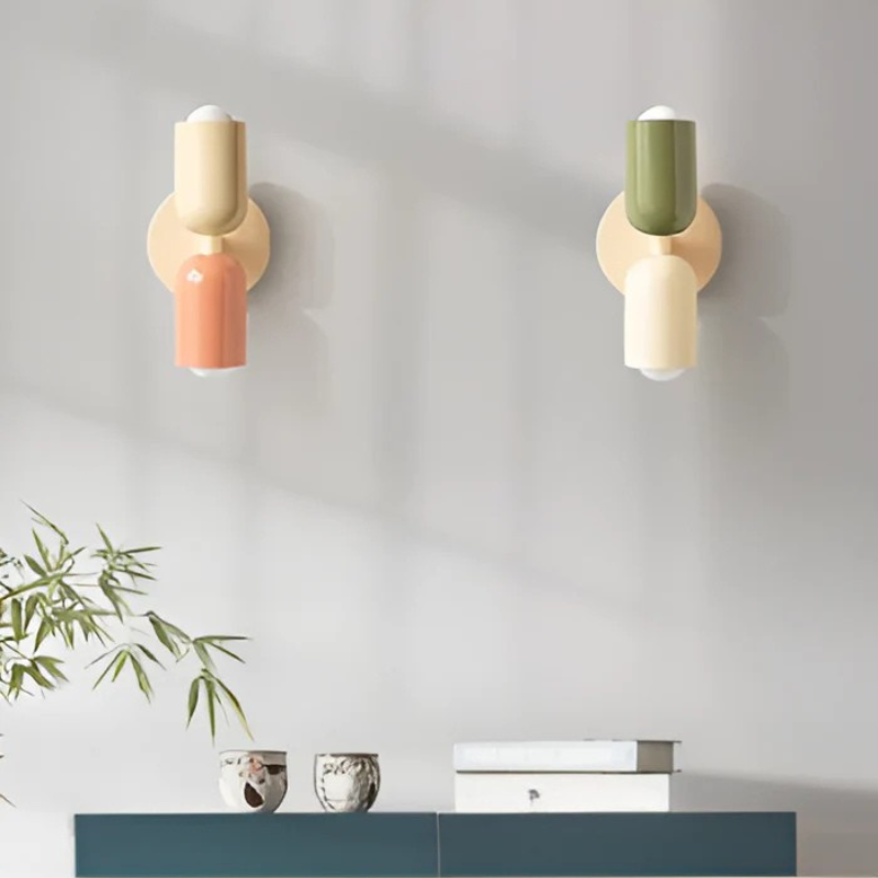 Applique murale LED moderne à double éclairage – Éclairage mural design pour l’entrée, le salon et la chambre – Décoration murale économe en énergie avec éclairage bidirectionnel – Élégante applique murale | Sulvida