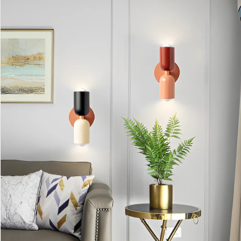 Applique murale LED moderne à double éclairage – Éclairage mural design pour l’entrée, le salon et la chambre – Décoration murale économe en énergie avec éclairage bidirectionnel – Élégante applique murale | Sulvida
