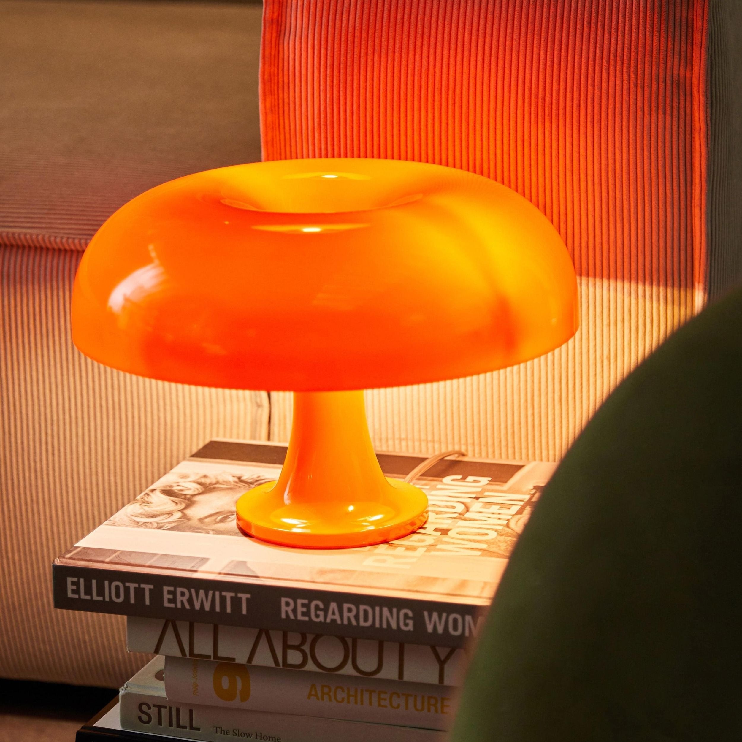 Lampe champignon rétro, éclairage de table avec fonction variateur, veilleuse blanc chaud, lampe d’ambiance vintage en forme de champignon, 3000K, pour chambre et salon, design décoratif, douille E27 | Sulvida