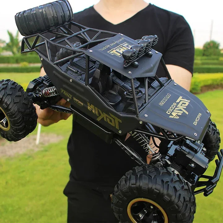 Monster truck télécommandé, jouet à l’échelle 1:12, véhicule tout-terrain 4WD avec amortisseurs et commande rotative, cadeau idéal pour les enfants à partir de 4 ans | Sulvida