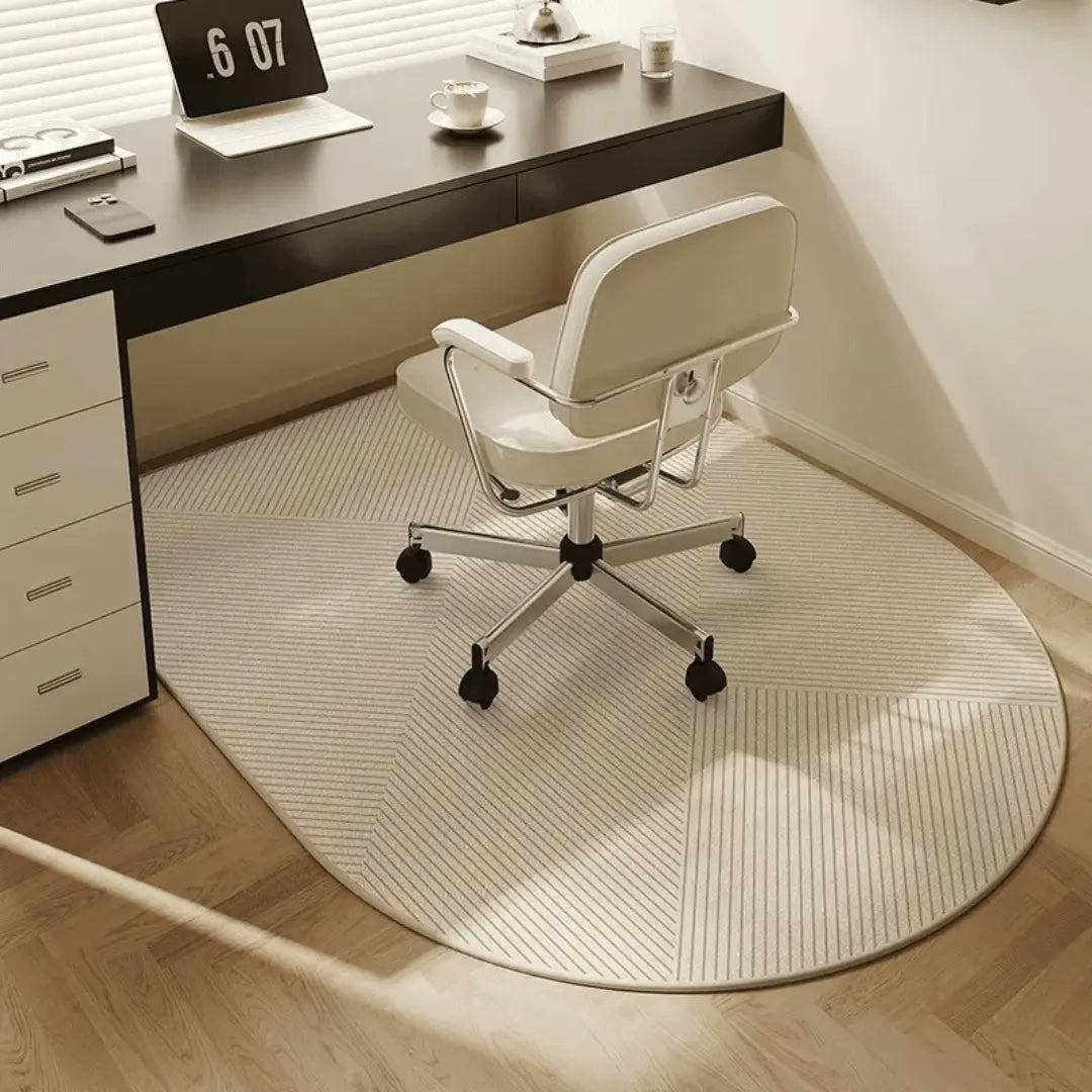 Tapis de chaise avec dessous antidérapant – Protège les sols contre les rayures et l’usure | Sulvida