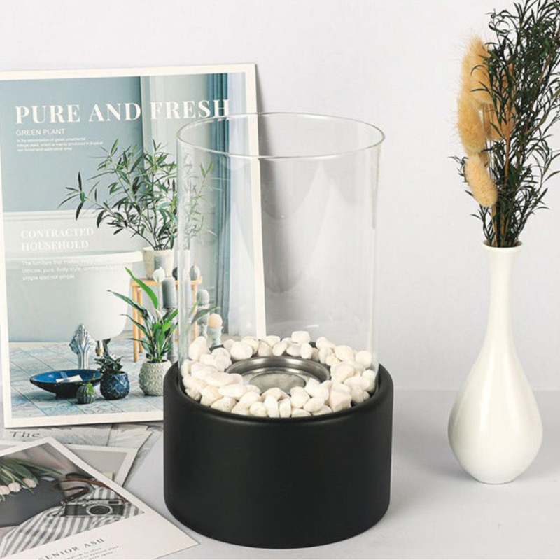 Elegante Klassieke Olielamp met Veilige Vlam voor Sfeervolle Avonden – Tijdloos Windlicht met Ethanol of Lampolie Ideaal voor Romantische Eetkamer Tafel Decoratie | Sulvida