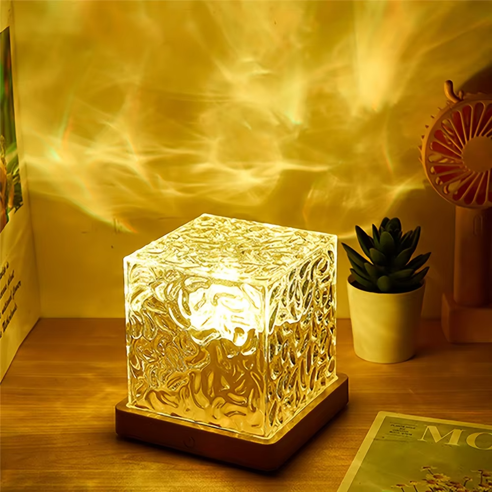 Veilleuse LED projecteur de vagues océaniques avec télécommande – Éclairage d’ambiance apaisant avec effet de vagues et changement de couleur pour chambre et chambre d’enfant | Sulvida