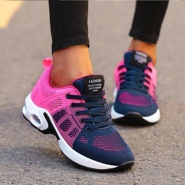 Chaussures de course orthopédiques pour femmes avec semelle renforcée et absorption des chocs pour soulager l’épine calcanéenne ainsi que les douleurs aux pieds et aux genoux | Sulvida