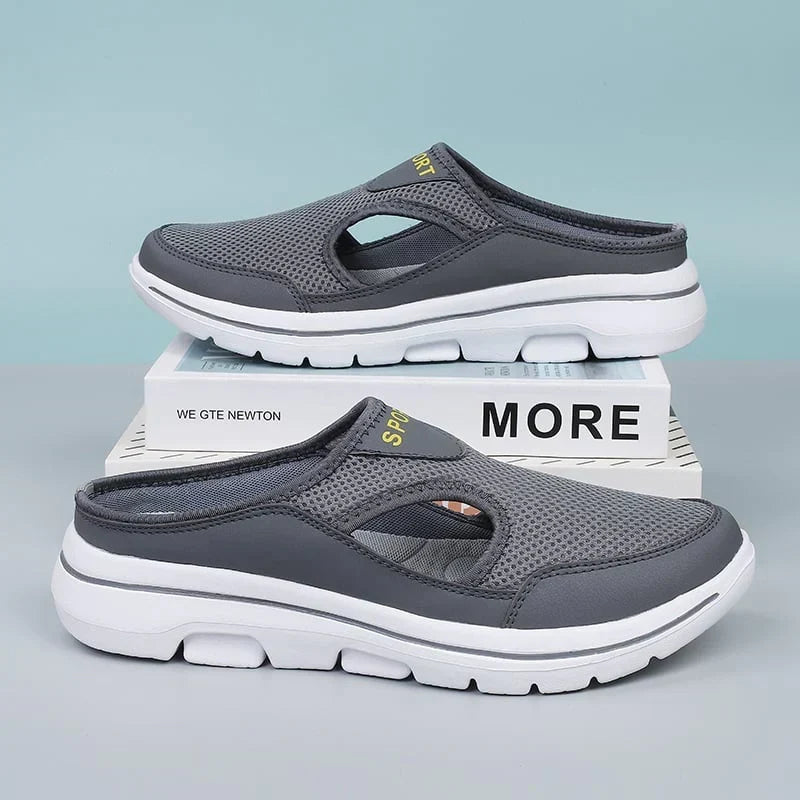Mocassins orthopédiques à talon ouvert – Confort respirant en mesh pour intérieur et extérieur | Sulvida