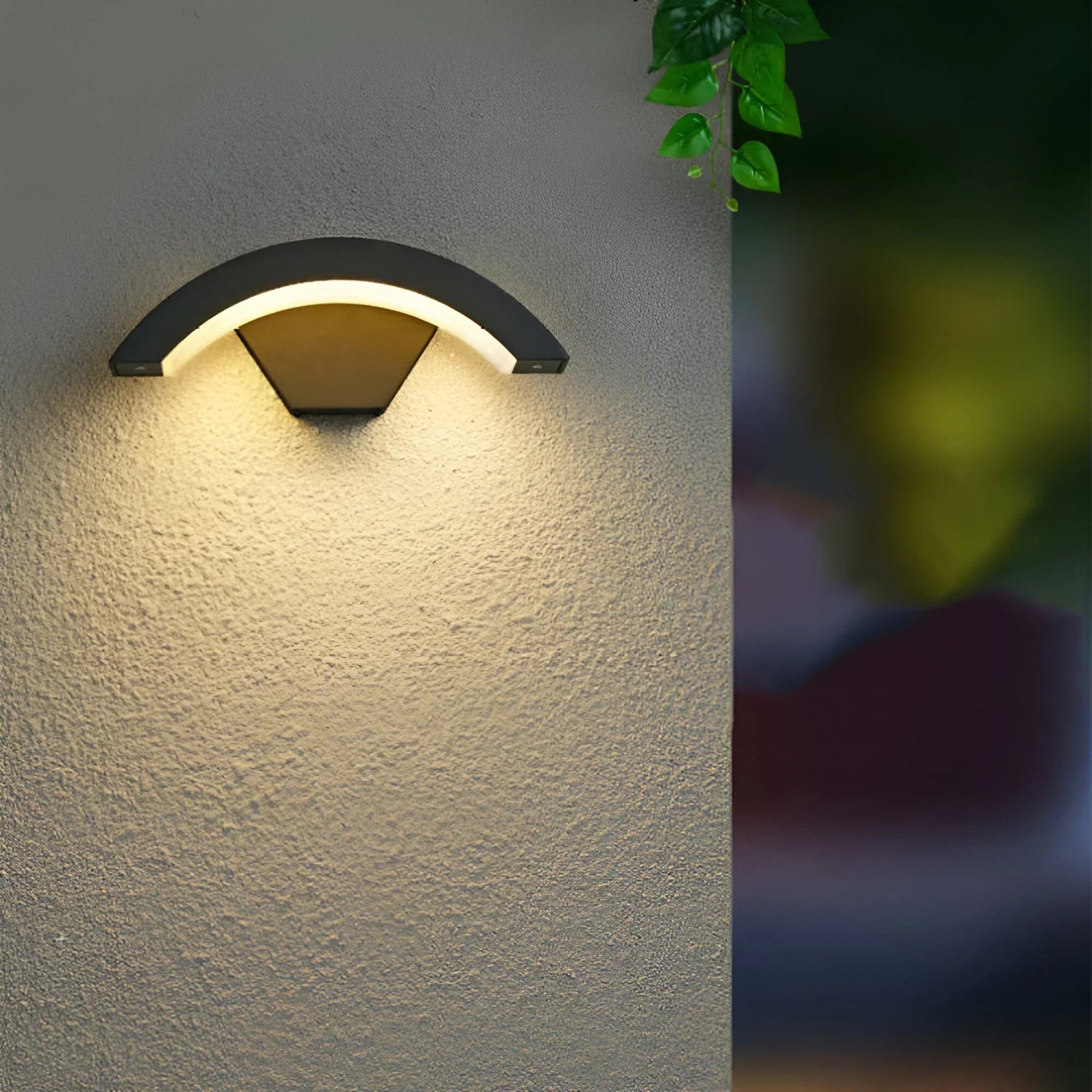 Applique murale extérieure avec détecteur de mouvement – Éclairage mural LED étanche noir, marron, blanc chaud, blanc froid 18W | Sulvida
