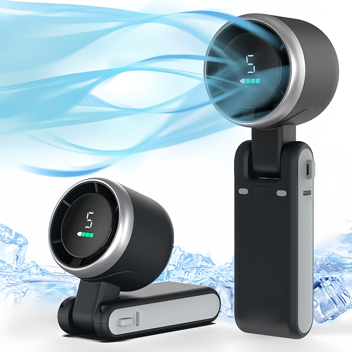 Mini ventilateur portable rechargeable – USB 3-en-1 avec 5 vitesses, à emporter partout | Sulvida