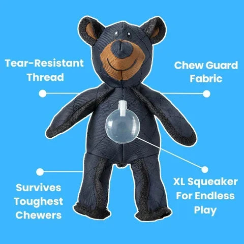 Jouet pour chien incassable en forme d’ours pour mâcheurs puissants – Jouet en peluche interactif avec sifflet | Sulvida