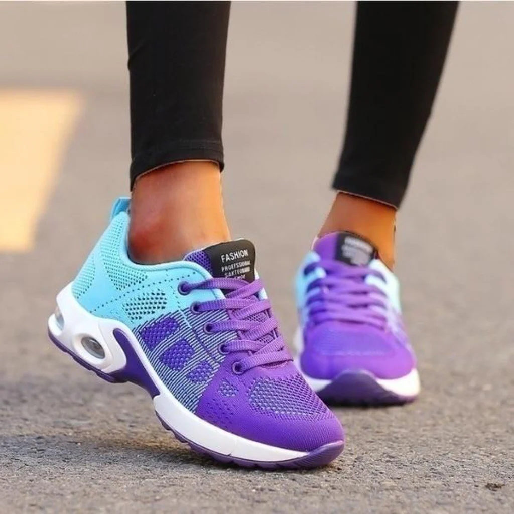 Chaussures de course orthopédiques pour femmes avec semelle renforcée et absorption des chocs pour soulager l’épine calcanéenne ainsi que les douleurs aux pieds et aux genoux | Sulvida