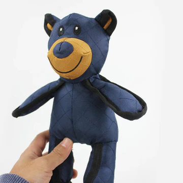Jouet pour chien incassable en forme d’ours pour mâcheurs puissants – Jouet en peluche interactif avec sifflet | Sulvida