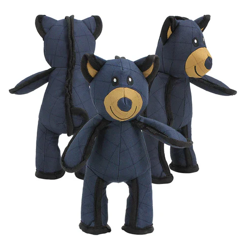 Jouet pour chien incassable en forme d’ours pour mâcheurs puissants – Jouet en peluche interactif avec sifflet | Sulvida