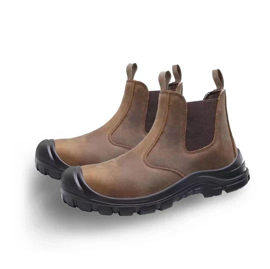 Bottes de travail orthopédiques avec soutien ergonomique – Bottes de sécurité avec embout en acier et semelle antidérapante pour un travail confortable en environnements exigeants | Sulvida