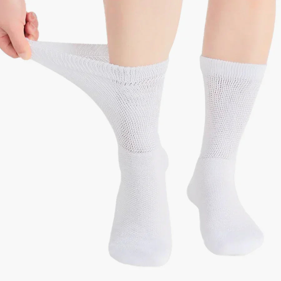 Chaussettes médicales pour diabétiques et personnes souffrant de neuropathie, avec coupe sans coutures pour pieds sensibles et meilleure circulation sanguine | Sulvida