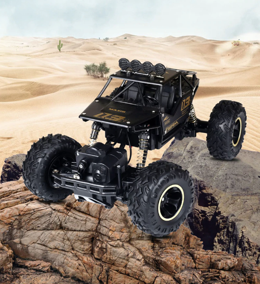 Monster truck télécommandé RC 4x4 tout-terrain avec pneus en caoutchouc pour enfants et adultes | Sulvida