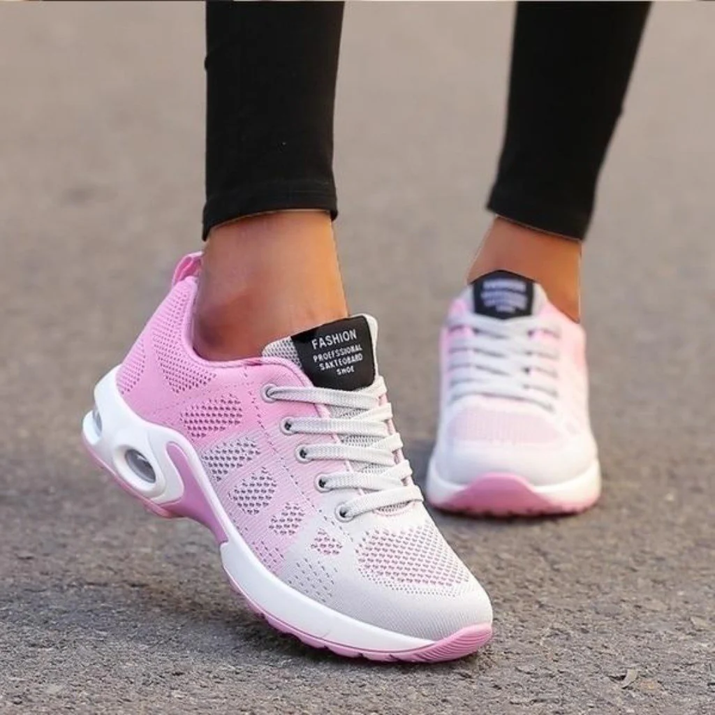 Chaussures de course orthopédiques pour femmes avec semelle renforcée et absorption des chocs pour soulager l’épine calcanéenne ainsi que les douleurs aux pieds et aux genoux | Sulvida