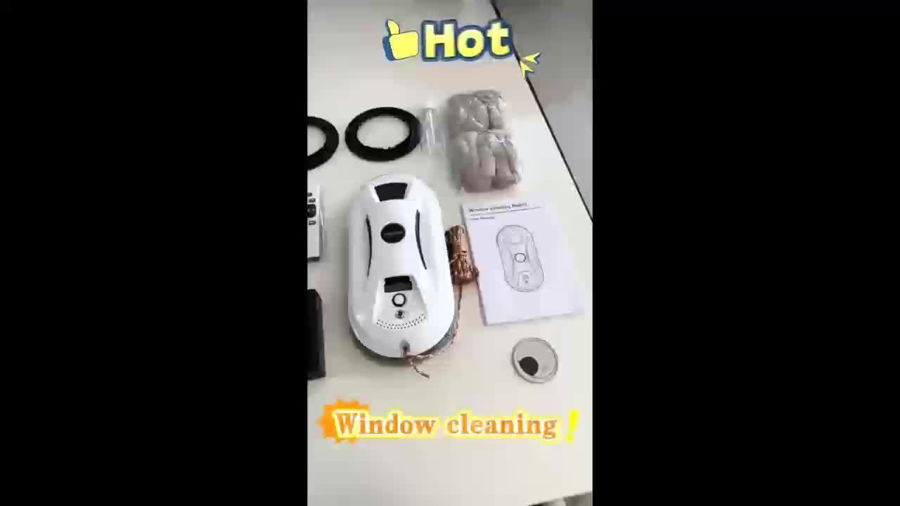 Nettoyeur de vitres automatique – Robot intelligent avec chiffons en microfibre et moteur d’aspiration pour fenêtres, miroirs et portes vitrées | Sulvida