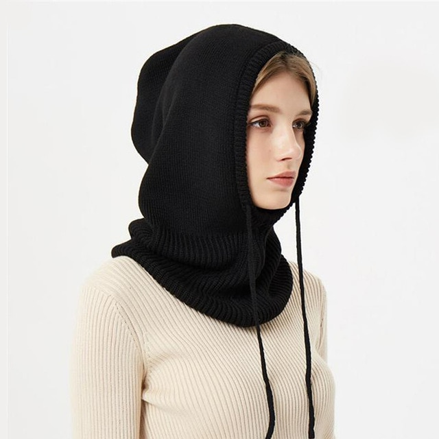 Bonnet d'hiver tricoté avec capuche réglable – Bonnet chaud pour l'automne et l'hiver | Sulvida