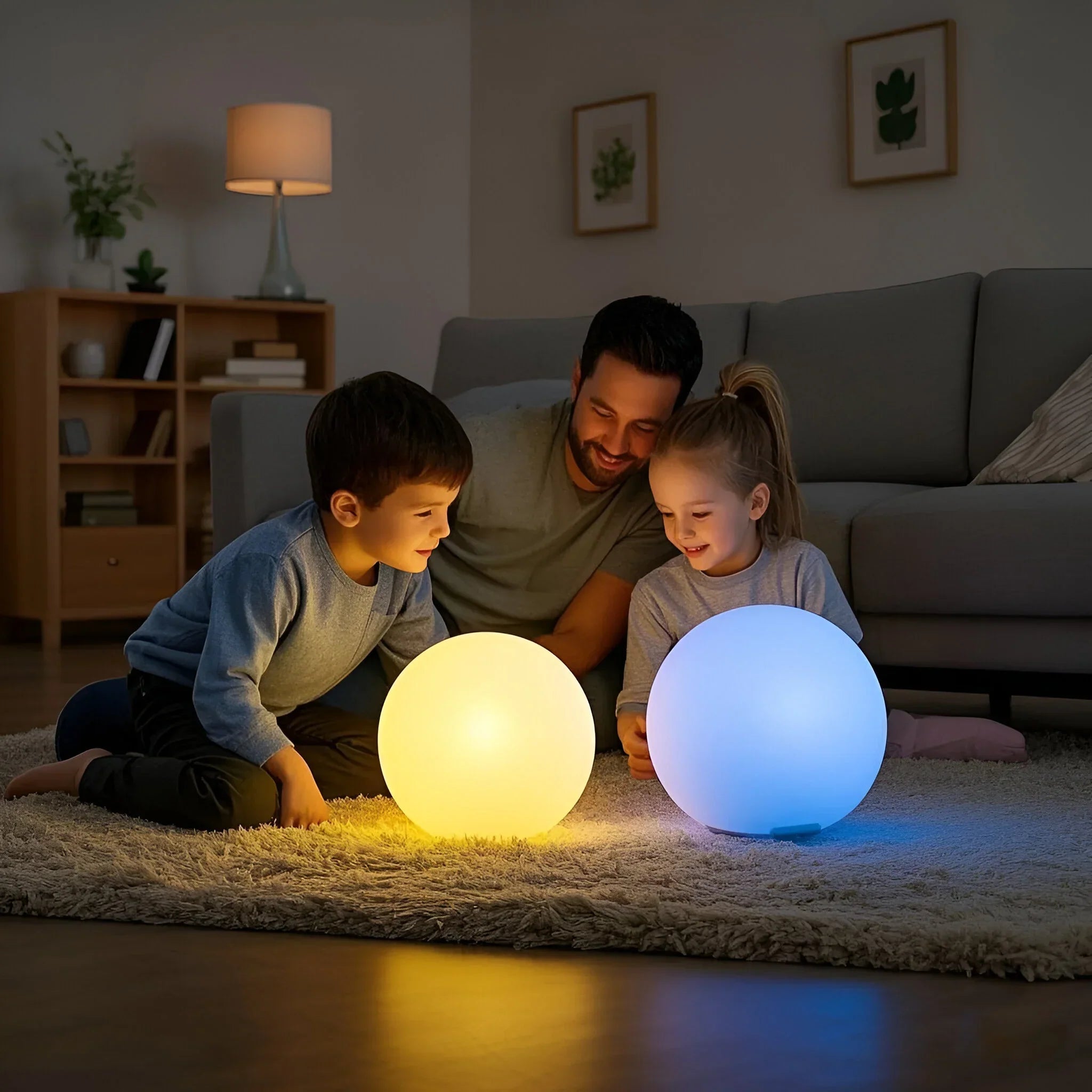 Boule lumineuse de jardin résistante aux intempéries – Éclairage LED sans fil pour l’extérieur et l’intérieur | Sulvida