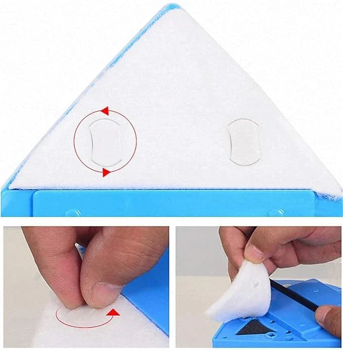 Nettoyeur de vitres magnétique double face, kit de nettoyage des vitres pour nettoyer en toute sécurité les fenêtres en hauteur à la maison et au bureau | Sulvida