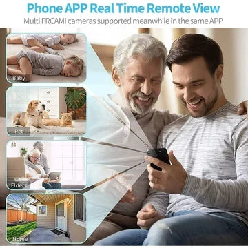 Mini caméra de sécurité sans fil avec audio et flux vidéo en direct – Fixation magnétique pour l’intérieur et l’extérieur, vision nocturne HD 1080P, détection de mouvement | Sulvida