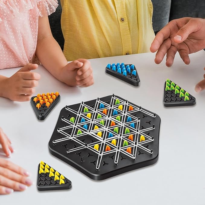 Jeu de réflexion avec élastiques – Jeu de stratégie avec élastiques et picots pour enfants et adultes – Jeu éducatif de société pour développer la logique et la résolution de problèmes | Sulvida