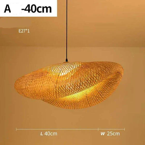 Suspension en rotin tressé à la main – Éclairage naturel pour une ambiance chaleureuse | Sulvida